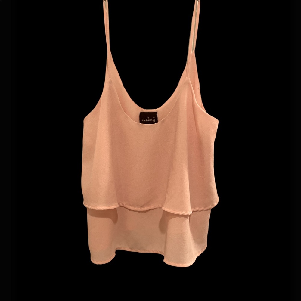 Audrey 3+1 light spaghetti strap blouse